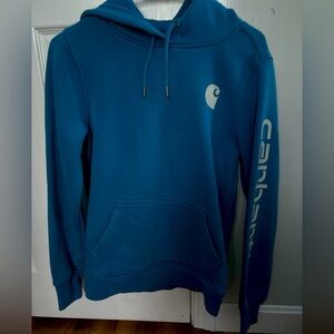 Blue xs women’s carhartt hoodie only wore once or twice in great condition!!